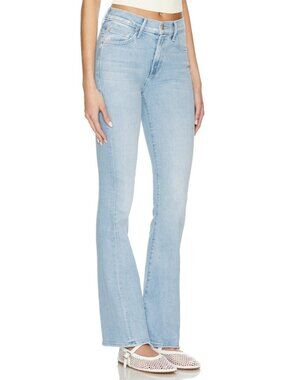 NWT Mother LIL Insider Sneak in Lost Art High Rise Bootcut Stretch Jeans 28